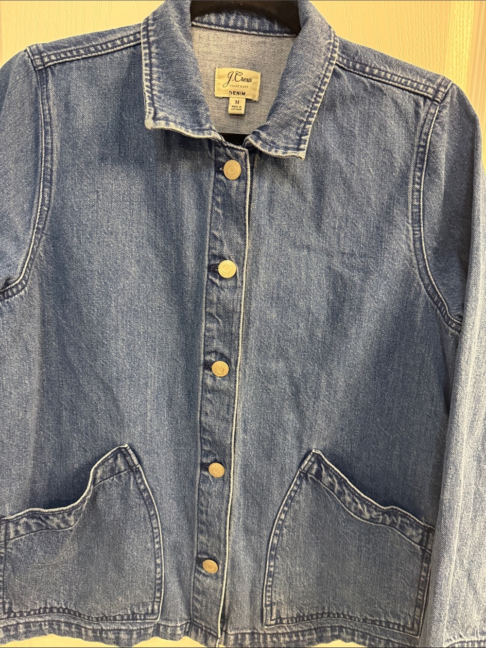 Preppy J. Crew Classic Indigo Swing Denim Jacket - Picture 6 of 8